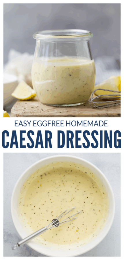 pinterest image for Homemade Caesar Dressing