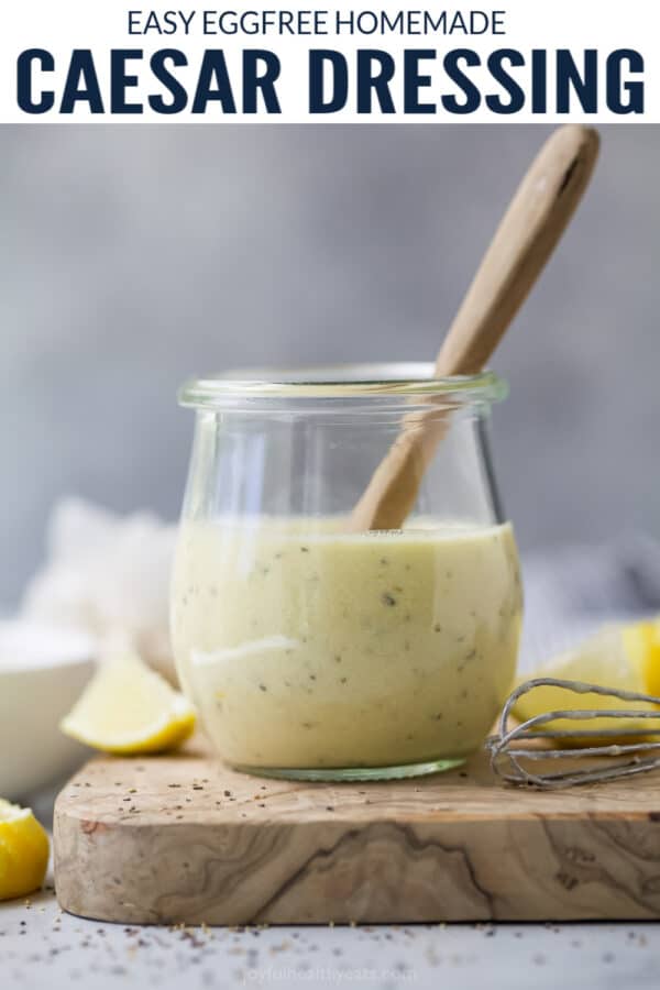 pinterest image for Homemade Caesar Dressing