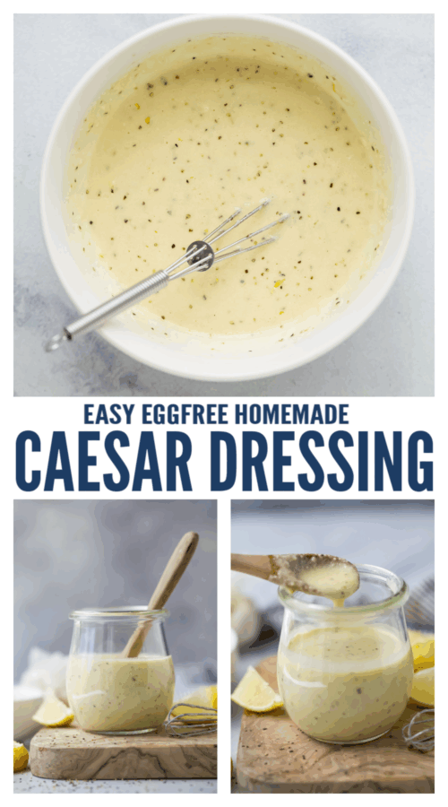 pinterest image for Homemade Caesar Dressing