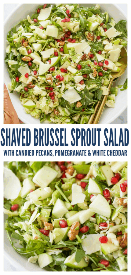 Image Pinterest de Salade de choux de Bruxelles émincés avec vinaigrette au citron