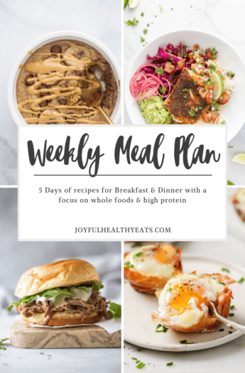 pinterest image for Weekly Meal Plan #6
