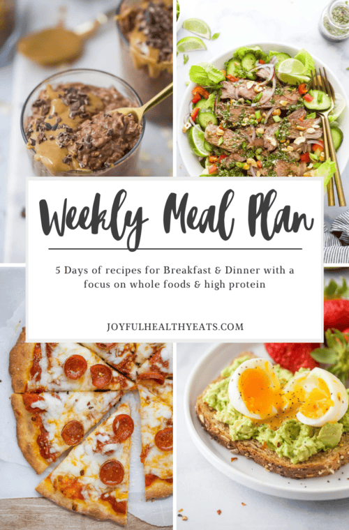 pinterest image for Weekly Meal Plan #11