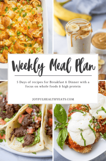 pinterest image for Weekly Meal Plan #8