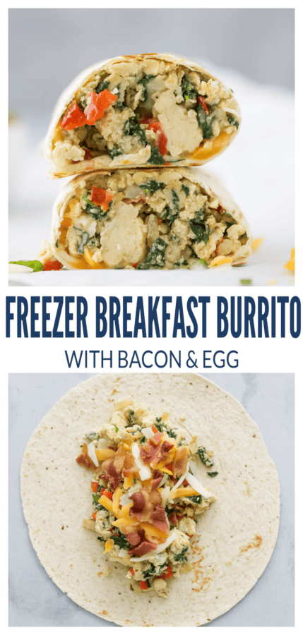 pinterest image for Protein-Packed Breakfast Burritos