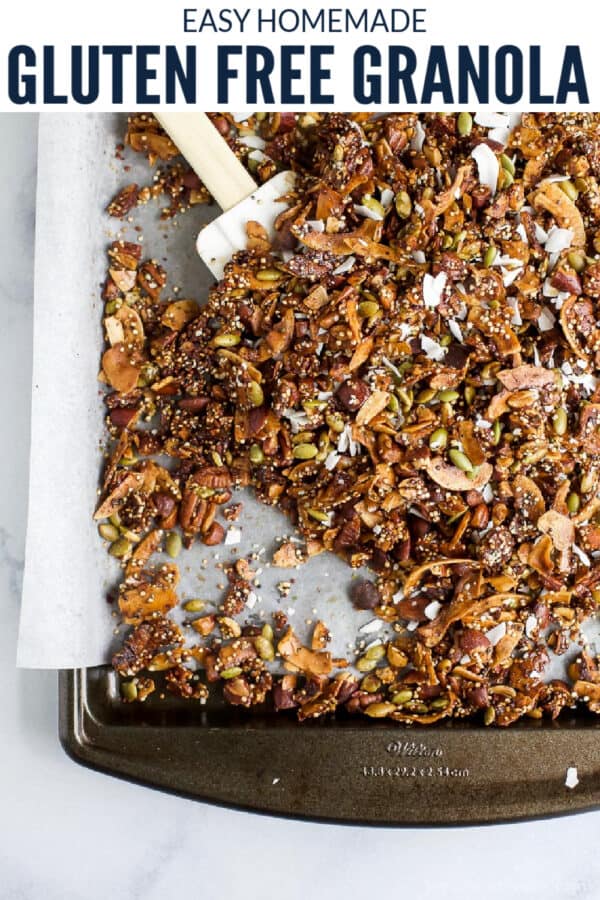 pinterest image for Gluten Free Granola