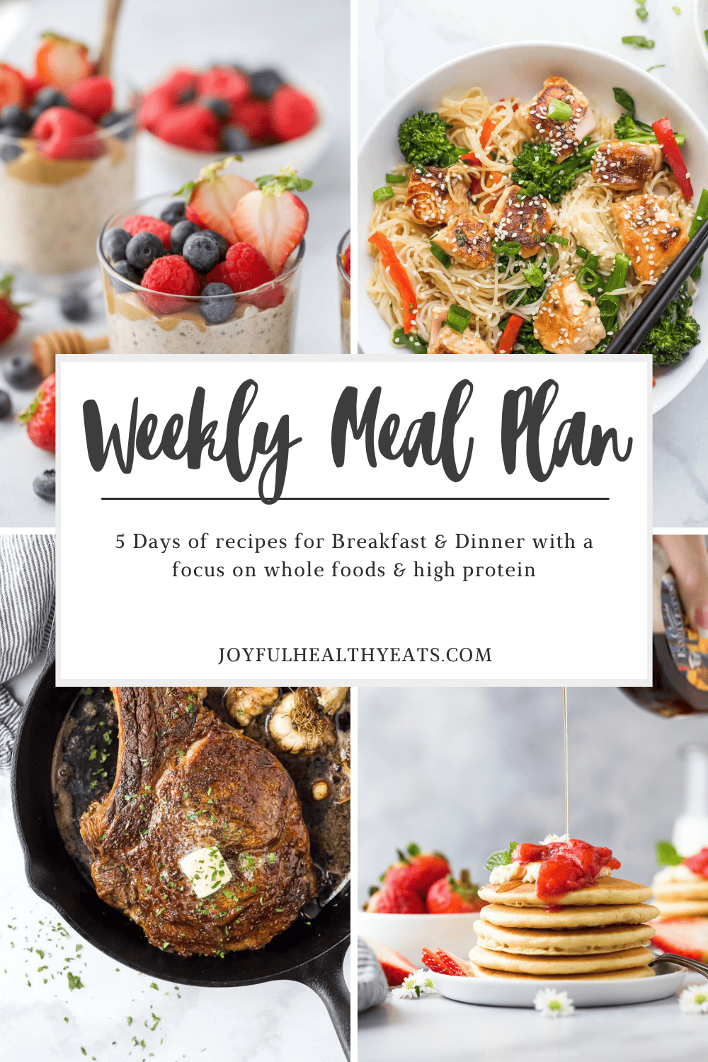 pinterest image for Week 16 High Protein Meal Plan