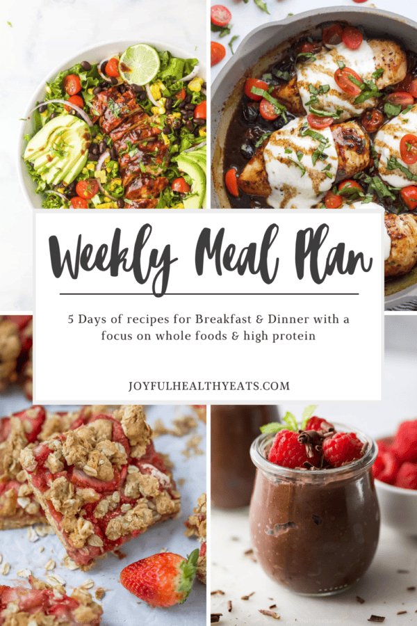 pinterest image for week 18 of the weekly meal plan