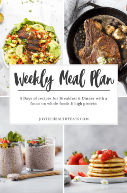pinterest image for week 19 of weekly meal plan