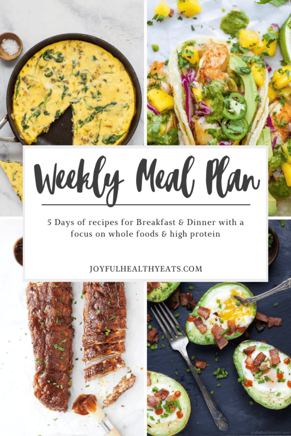 pinterest image for week 23 meal plan