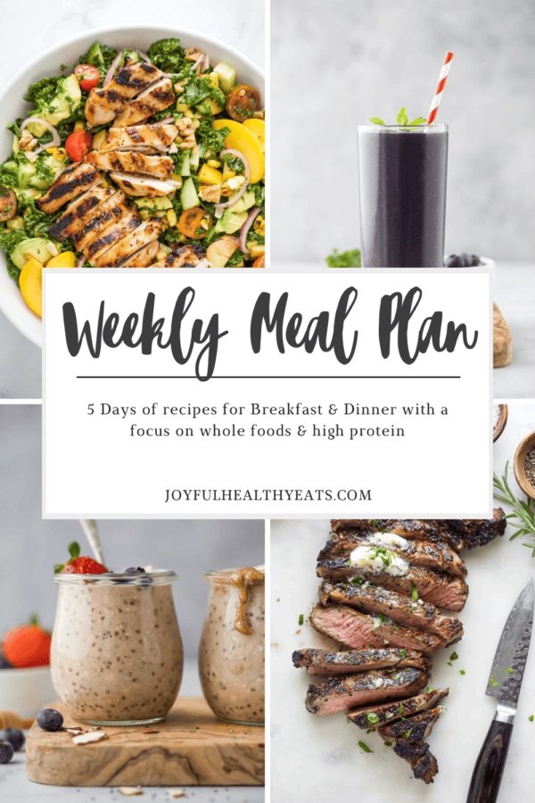 pinterest image for week 25 meal plan