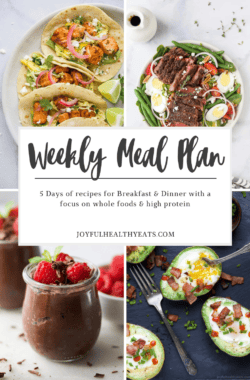 pinterest image for week 26 meal plan