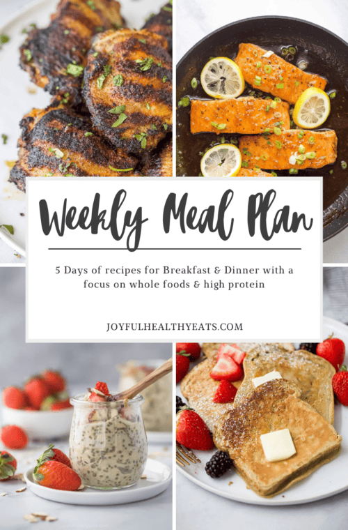 pinterest image for week 27 meal plan