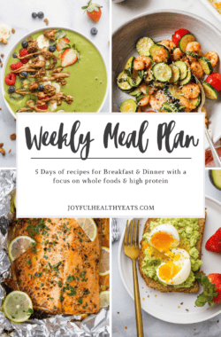pinterest image for week 33 meal plan
