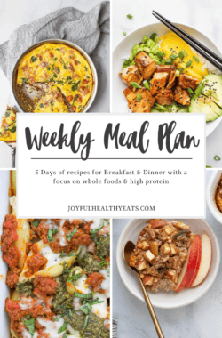 pinterest image for Weekly Meal Plan 34 Pin