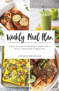 pinterest image for Weekly Meal Plan 36