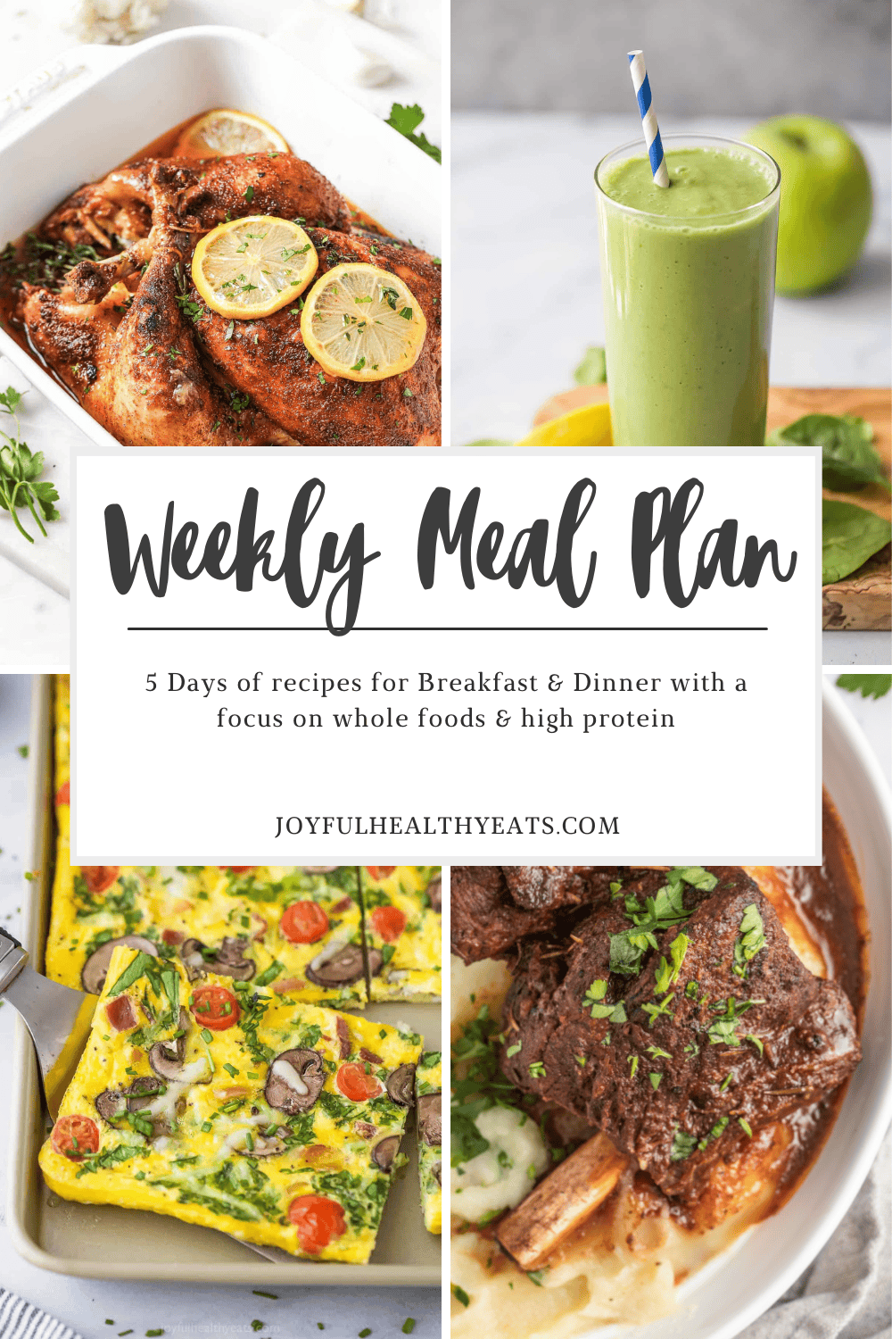 pinterest image for Weekly Meal Plan 36